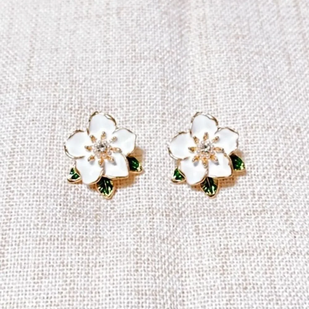 Flower earrings #1448 - Picture 2 of 4